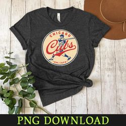 old style chicago cubs 1 by buck tee png sublimation digital download