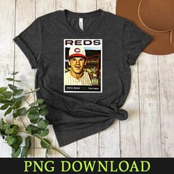 pete rose 1964 flashback champs png sublimation digital download