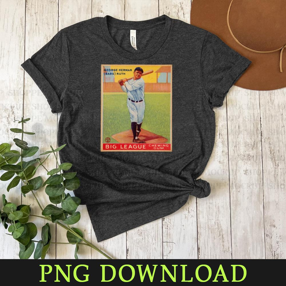 KL0304204166-Babe Ruth 1933 Goudey (Swinging) PNG Sublimation Digital Download.jpg