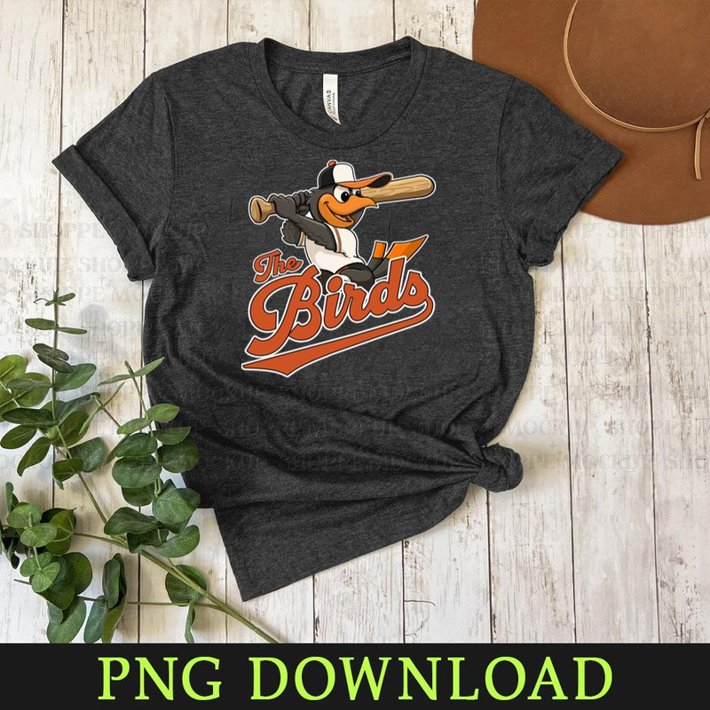 KL03042041979-The Oriole Birds Baseball Mascot PNG Sublimation Digital Download.jpg