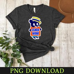 cubs win png sublimation digital download