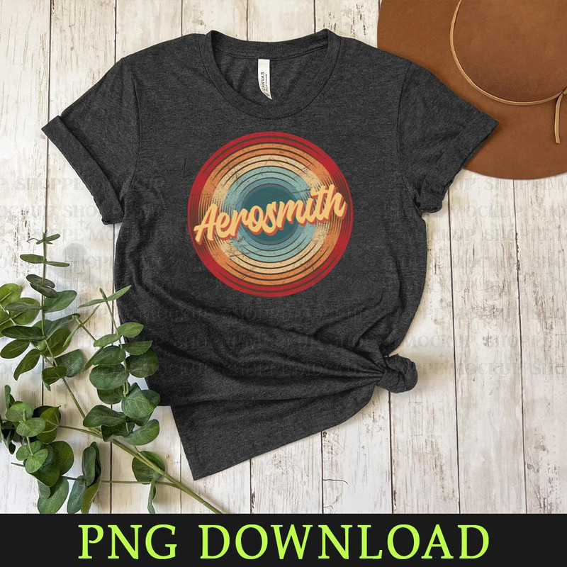 KL04042429-Aerosmith Vintage Circle PNG Sublimation Digital Download.jpg