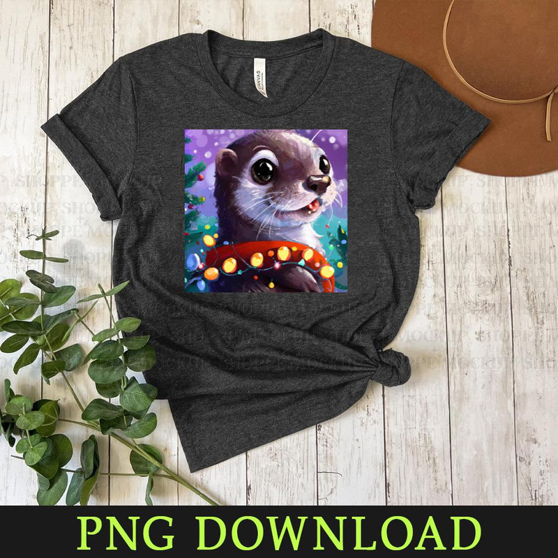 KL050424364-Cute Otter Drawing 2 PNG Sublimation Digital Download.jpg