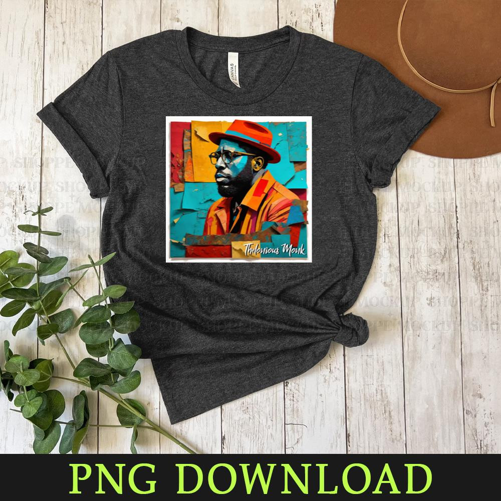 KL0504241259-Thelonious Monk Paper Art PNG Sublimation Digital Download.jpg