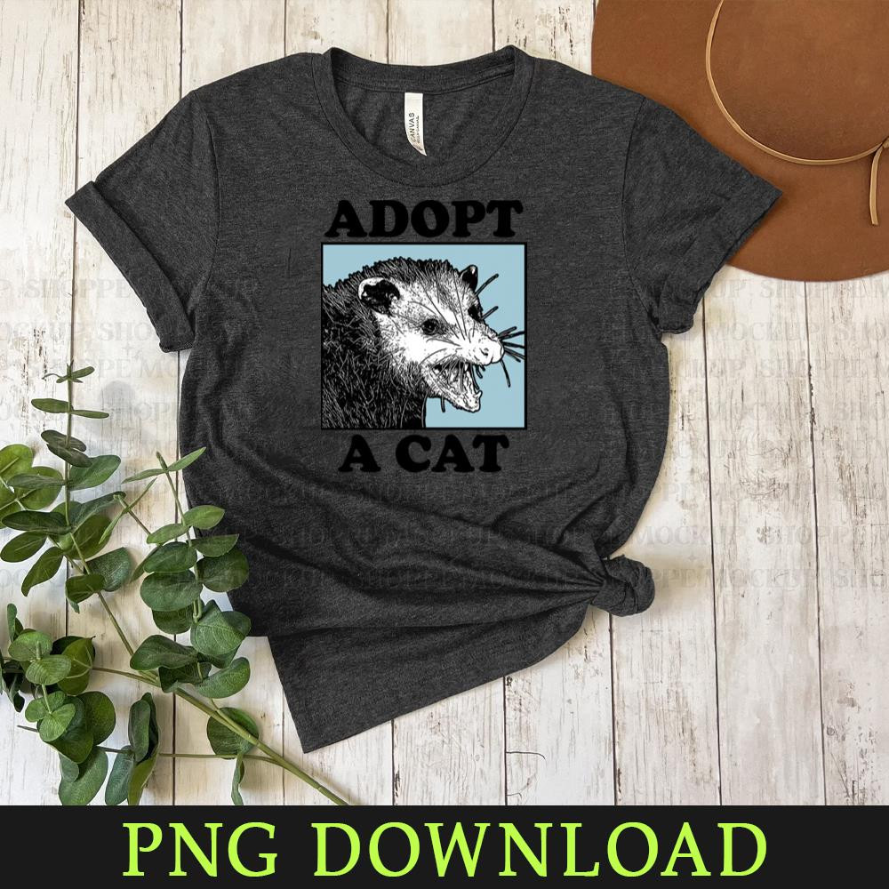 KL05042422-Adopt A Cat PNG Sublimation Digital Download.jpg