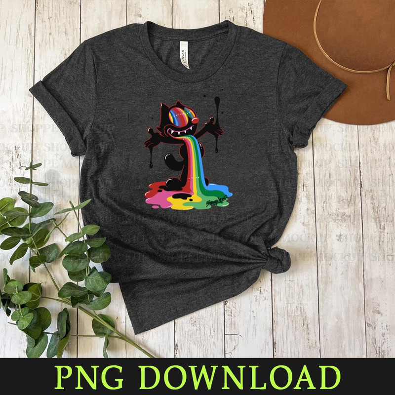 KL0504241289-Trippy Felix the Cat PNG Sublimation Digital Download.jpg