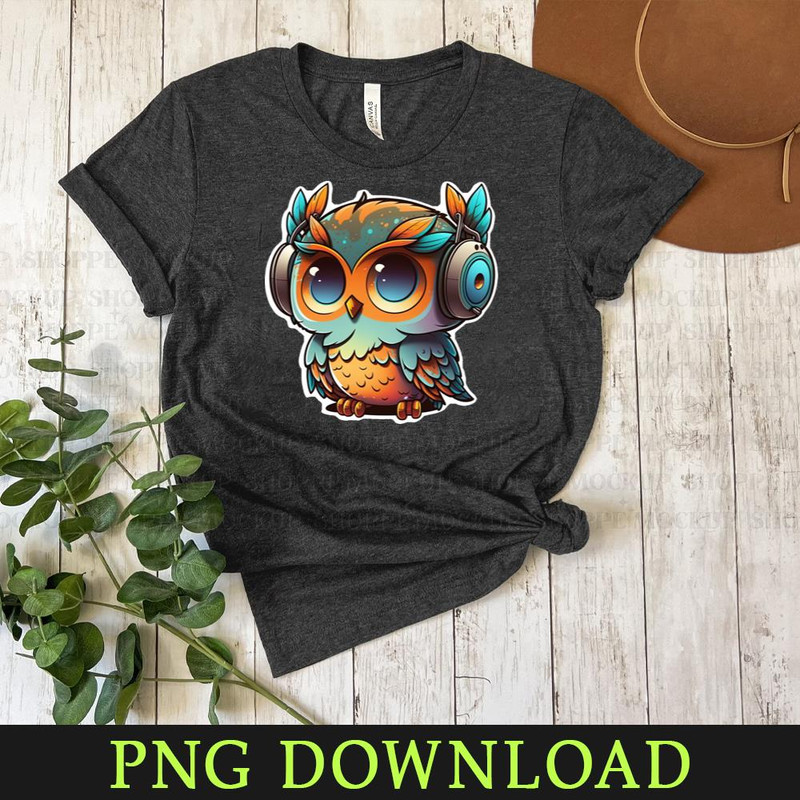 KL050424232-Cool little Owl PNG Sublimation Digital Download.jpg