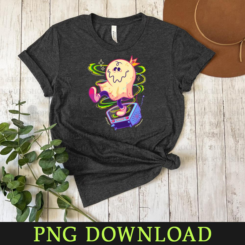 KL0504241291-TV Ghost Retro cartoons design PNG Sublimation Digital Download.jpg