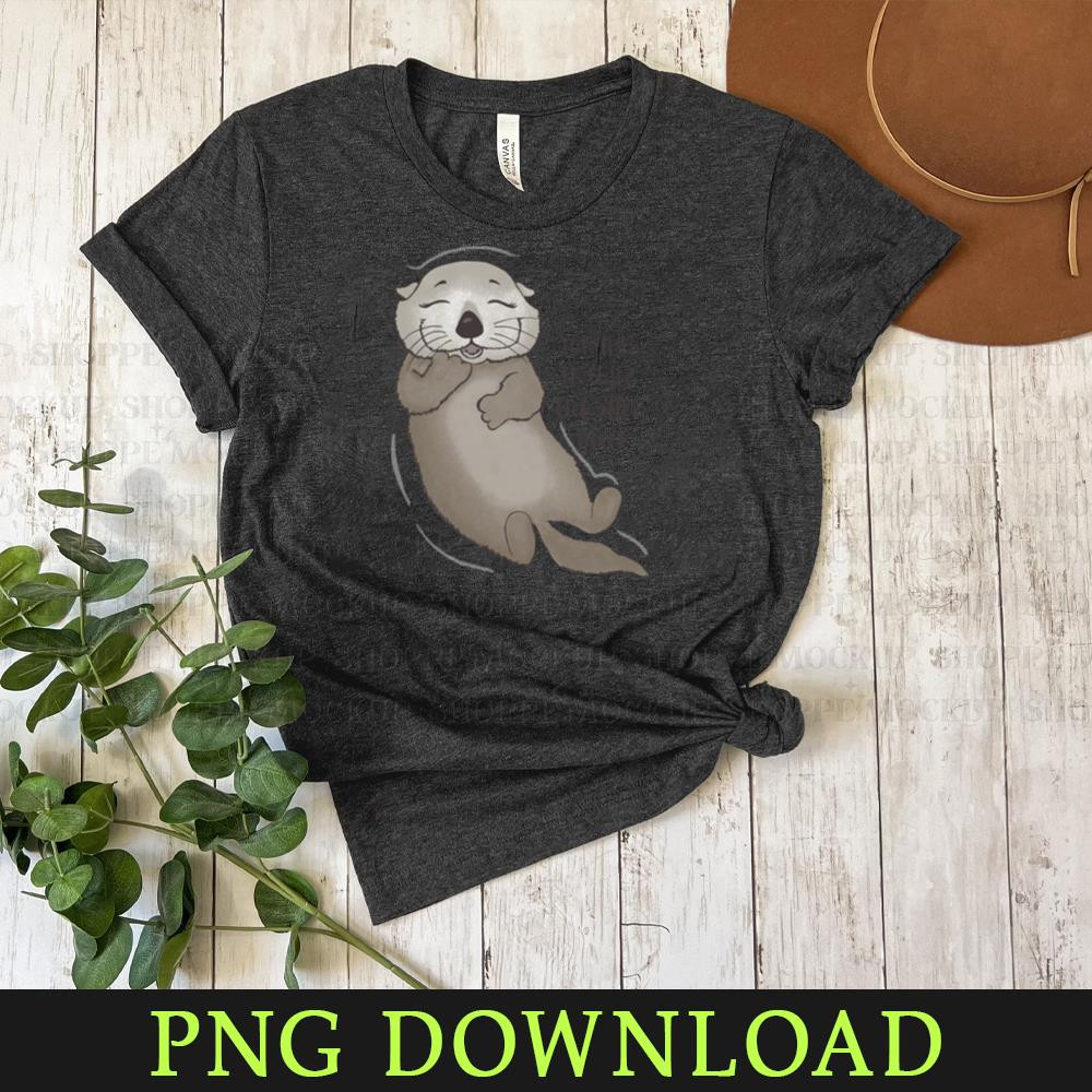 KL0504241408-You think Im cute Get otter here PNG Sublimation Digital Download.jpg