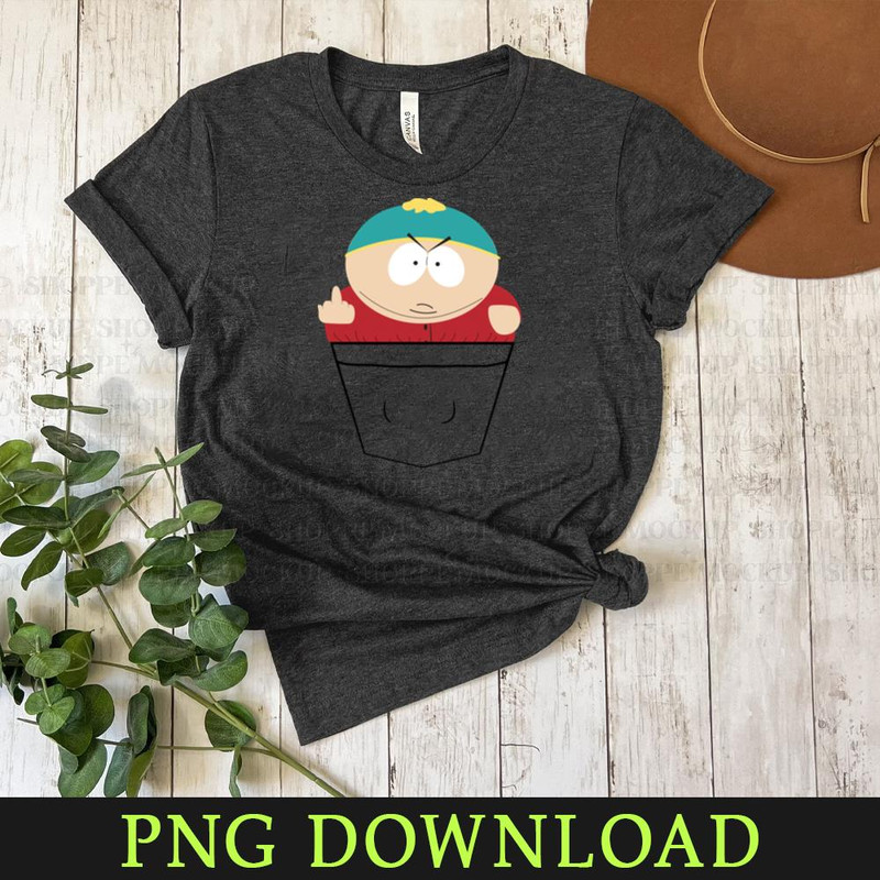 KL080424387-South Park Pocket Cartman Cartoon PNG, PNG Sublimation Digital Download.jpg