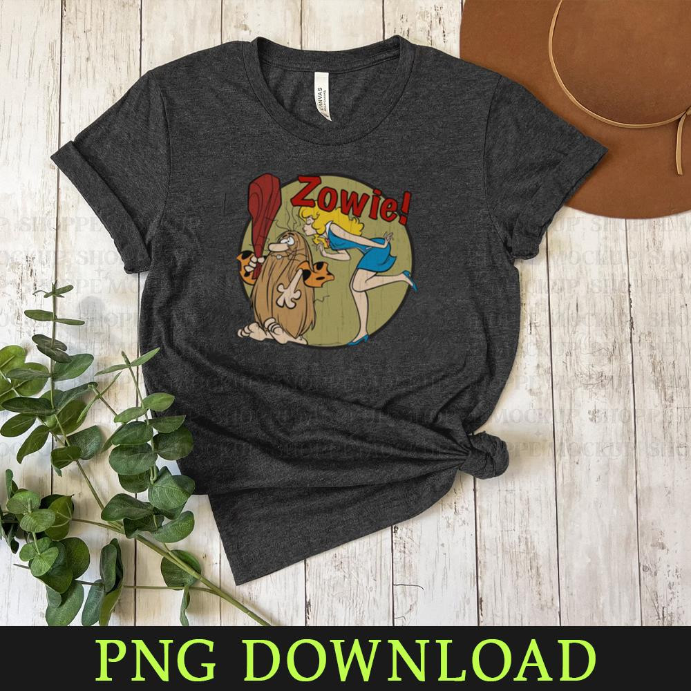 KL080424337-Retro Cartoon Characters ZOWIE with a kiss Cartoon PNG, PNG Sublimation Digital Download.jpg