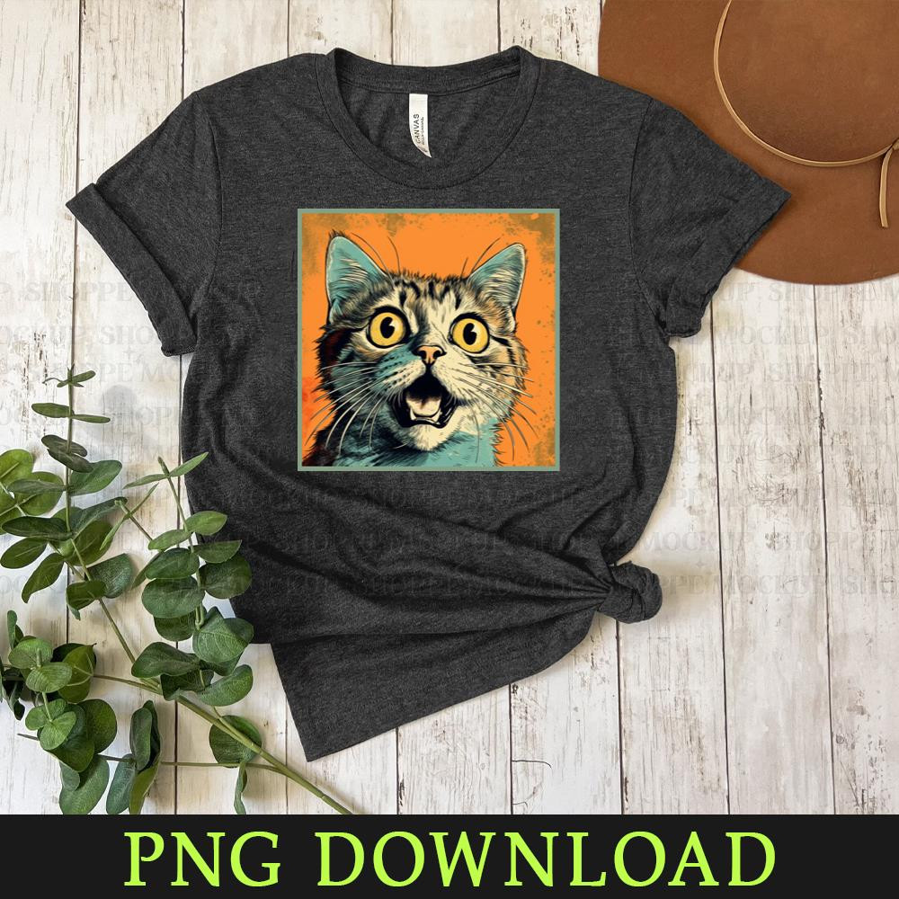 KL080424364-Shocked Cat Cartoon Vintage Cartoon Cat Crazy Cartoon PNG, PNG Sublimation Digital Download.jpg