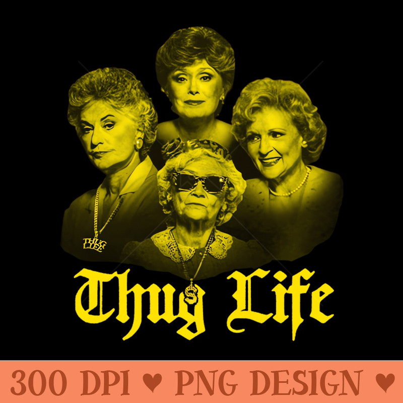 thug life golden - PNG Downloadable Art - Popularity