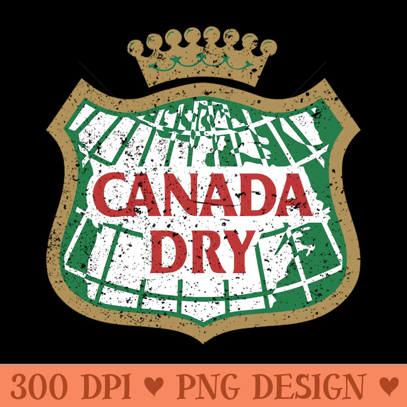 Retro Canada Dry - Rough - PNG Image Downloads - Variety