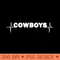 Cowboys heartbeat - Instant PNG Download - Convenience