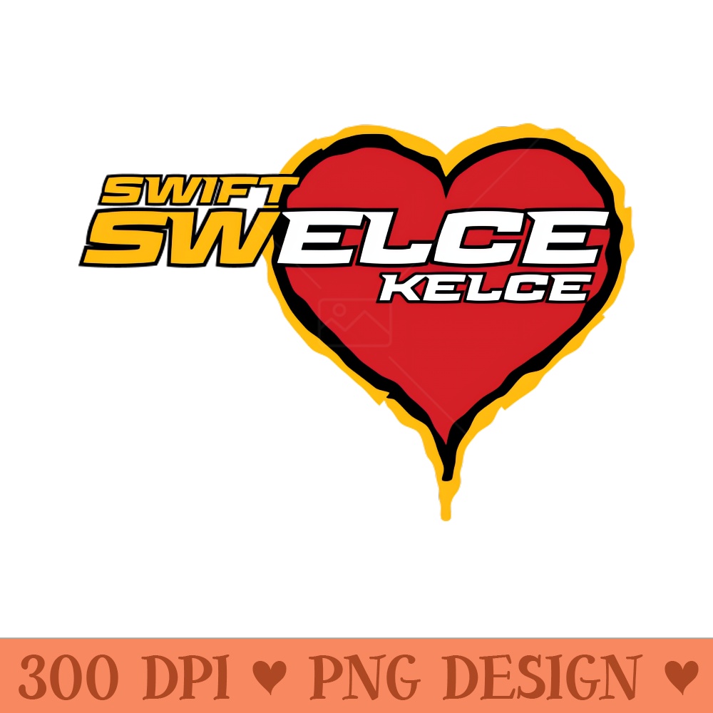 Swift Kelce Love CHIEFS - Transparent PNG - Customer Support