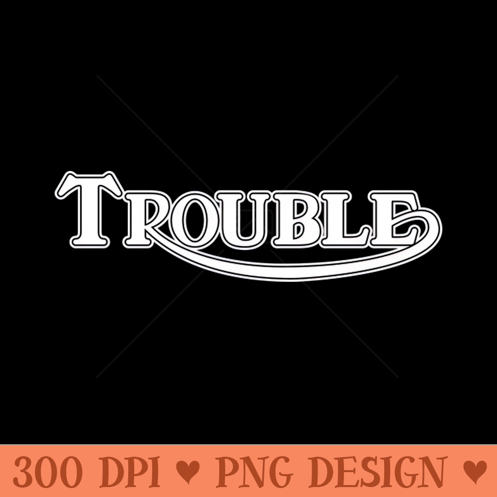 Trouble Solid - PNG Illustrations - Professional Design