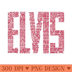 elvis word art - png download library