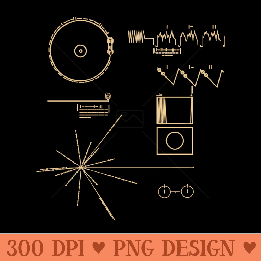 NASA Voyager Golden Record Graphics - PNG Image Downloads - Flexibility