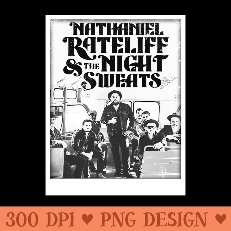 Vintage Classic Nathaniel Rateliff and The Night Sweats - PNG Artwork - Flexibility