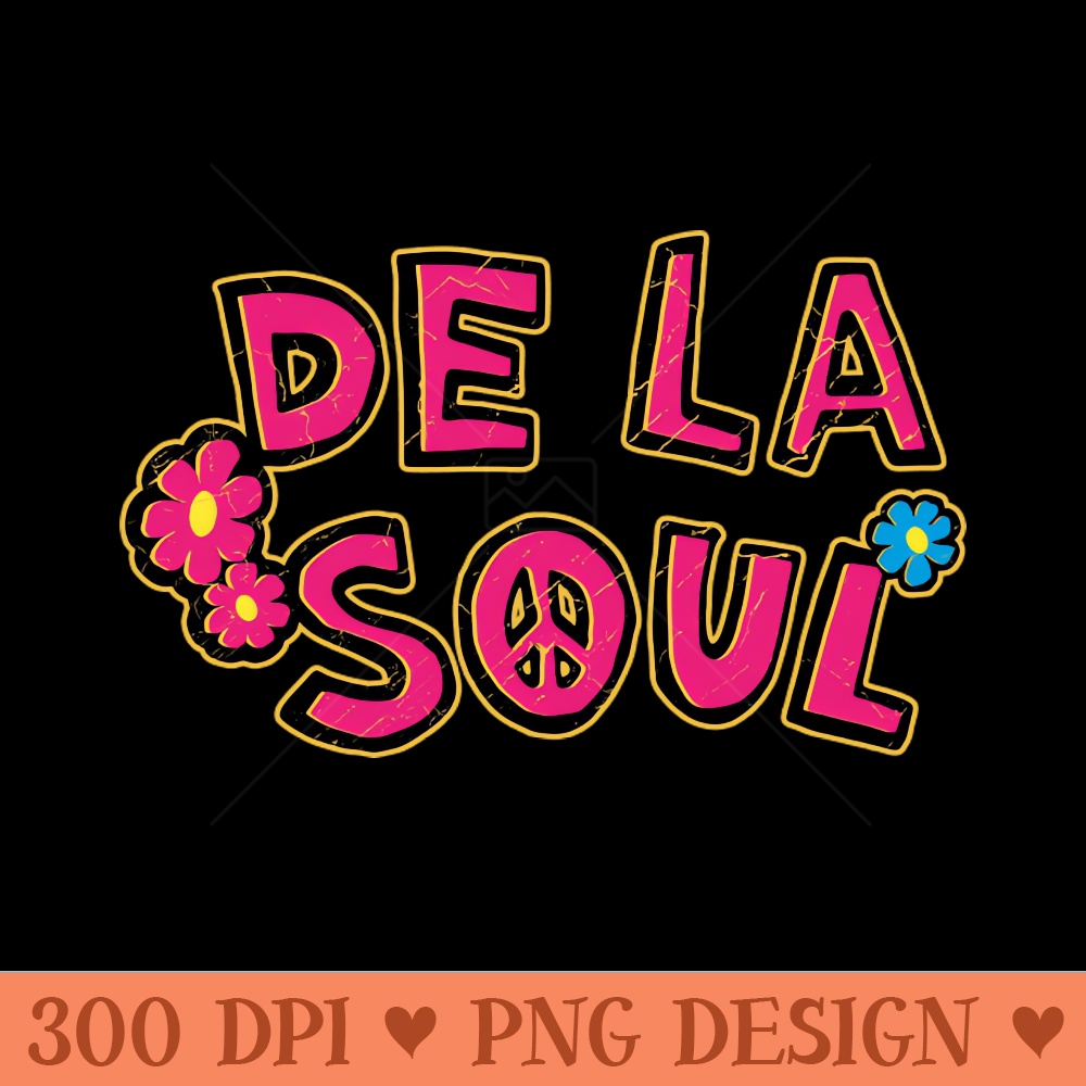 de la soul (vintage retro) - PNG Downloadable Art - Variety