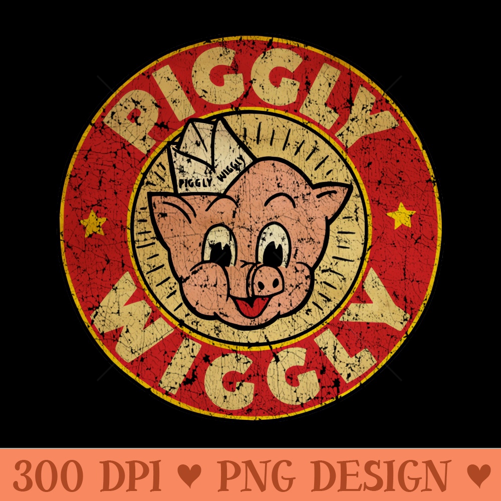 Vintage Red Piggly Wiggly - High Quality PNG - Convenience