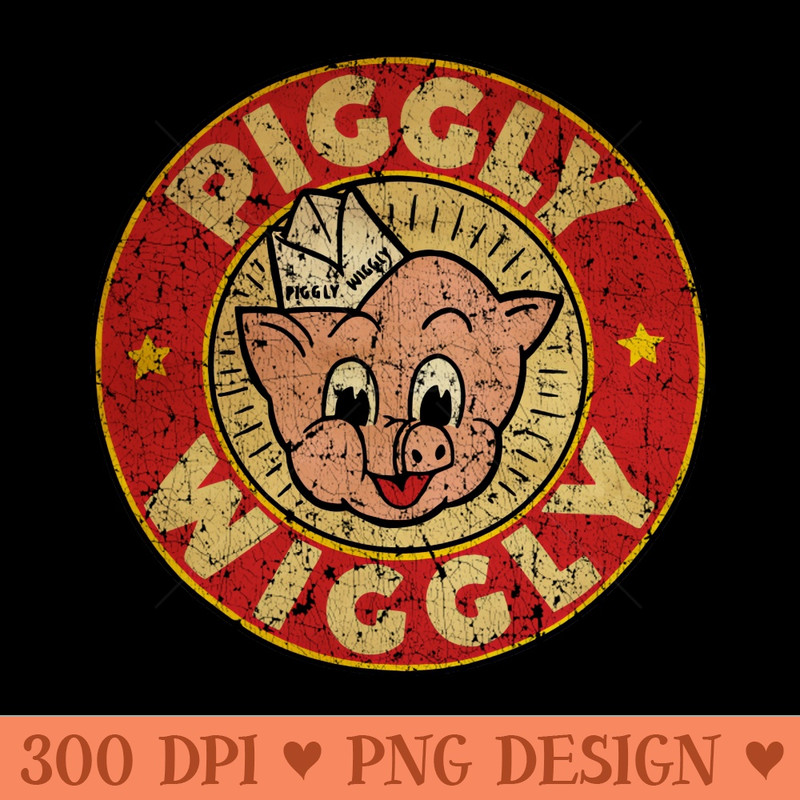 Vintage Red Piggly Wiggly - High Quality PNG - Convenience