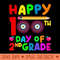 Happy 100th day of second grade - Digital PNG Download - High Quality 300 DPI