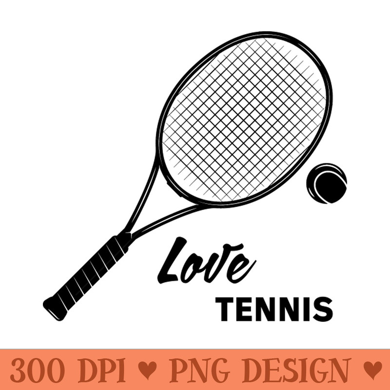 Love Tennis - PNG Clipart - Unique