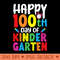 Horray 100th Day Of Kindergarten 100 Days Smarter Teacher - High Quality PNG - Convenience