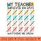 My Teacher Survived 100 Day Watching Me Grow 100 School Days - High-Quality PNG Download - Professional Design