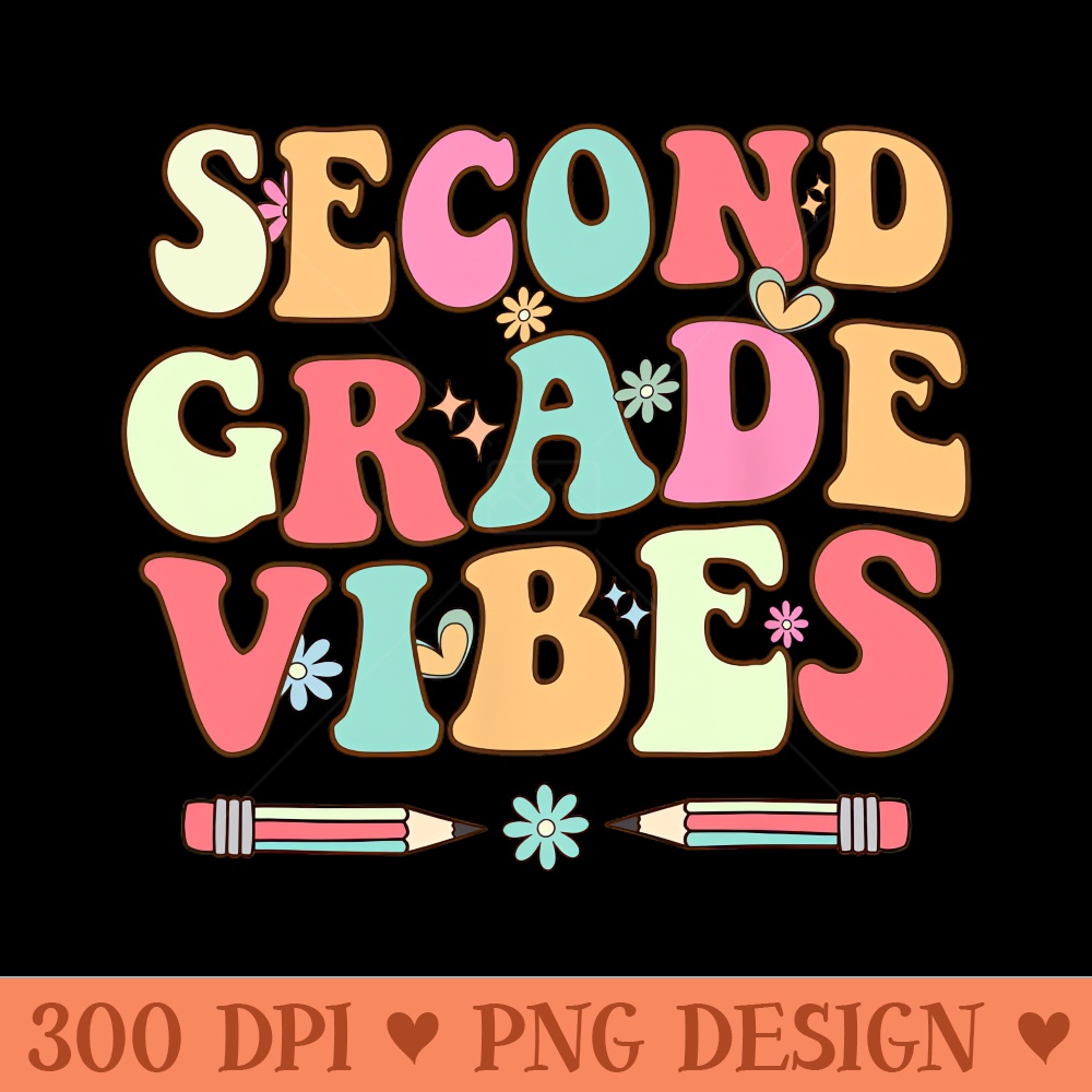 First Day Of School Second Grade Back to School - PNG Illustrations - Flexibility