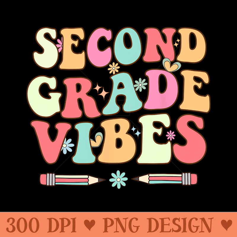 First Day Of School Second Grade Back to School - PNG Illustrations - Flexibility