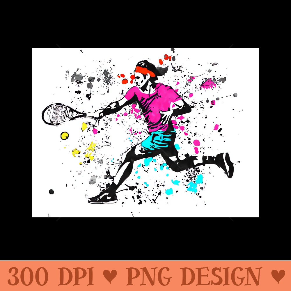 Federer Splash of Colors - Premium PNG Downloads - Flexibility