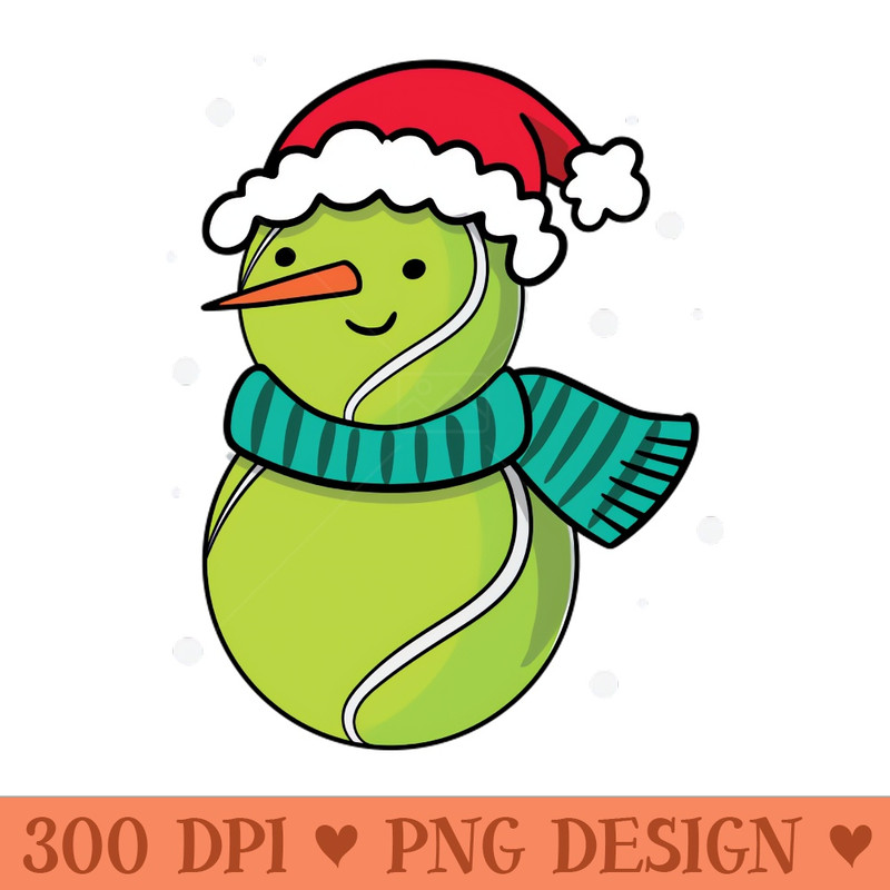 Christmas Tennis Ball Santa Hat - PNG File Download - High Quality 300 DPI