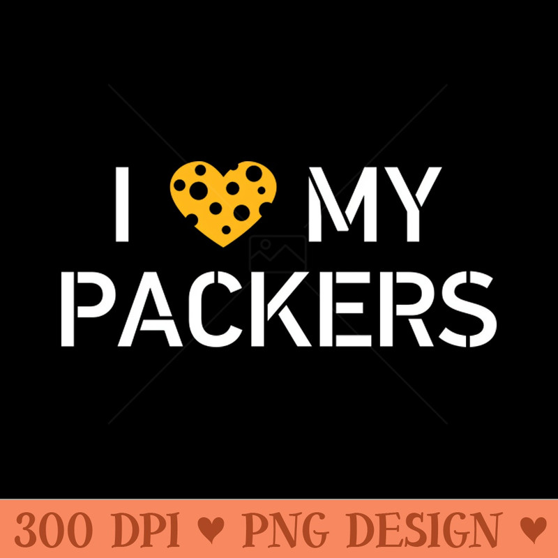 I Love My Packers - PNG Clipart - Professional Design