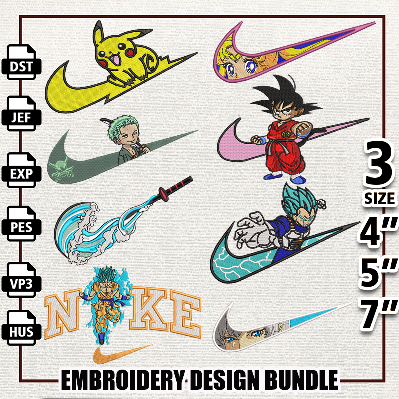 Anime Embroidery Design files, Digital Download Embroidery Patterns.png