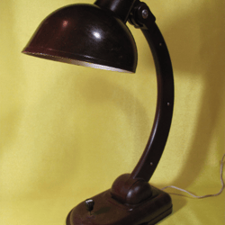 Vintage Brown Desk Lamp KGB NKVD, Soviet Design Office Cabinet Retro Home Decor, Old Style Gift USSR 5
