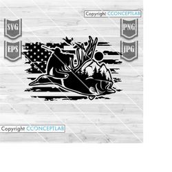 deer duck fish hunting svg | hunter dad cutfile | waterfowl clipart | outdoor shirt png | camplife stencil | camping dxf