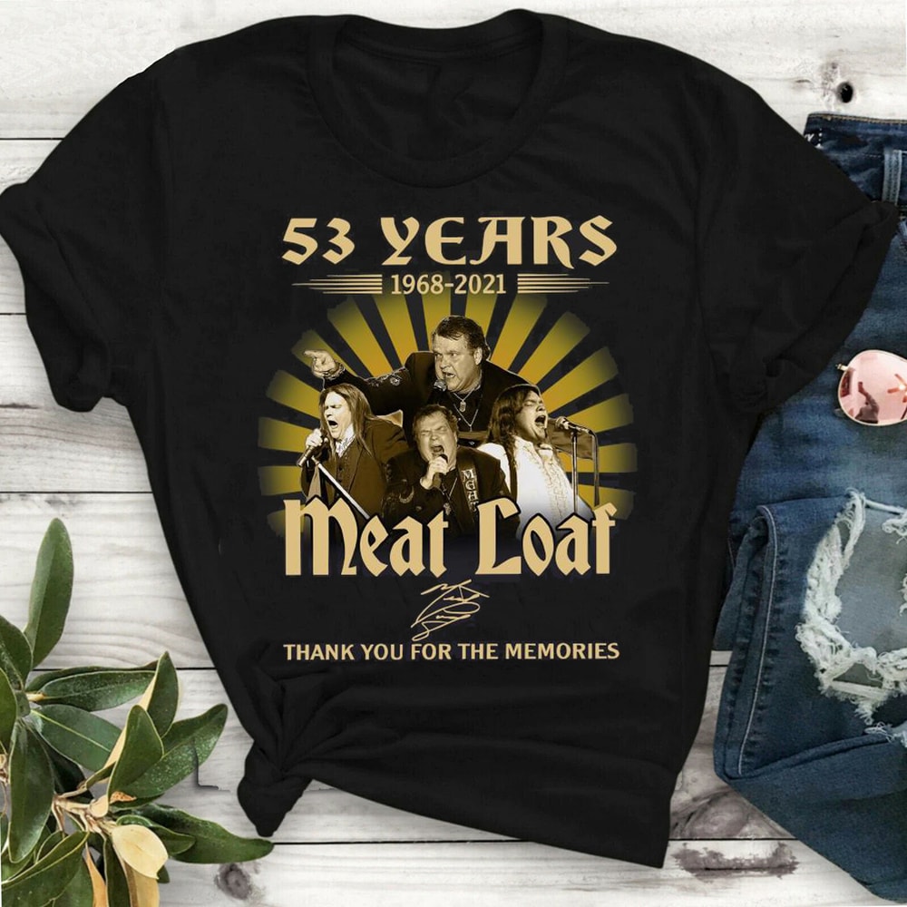53 Years 1968 2021 Meat Loaf Singer Signatures Thank You T Shirt S-4XL GO133.png