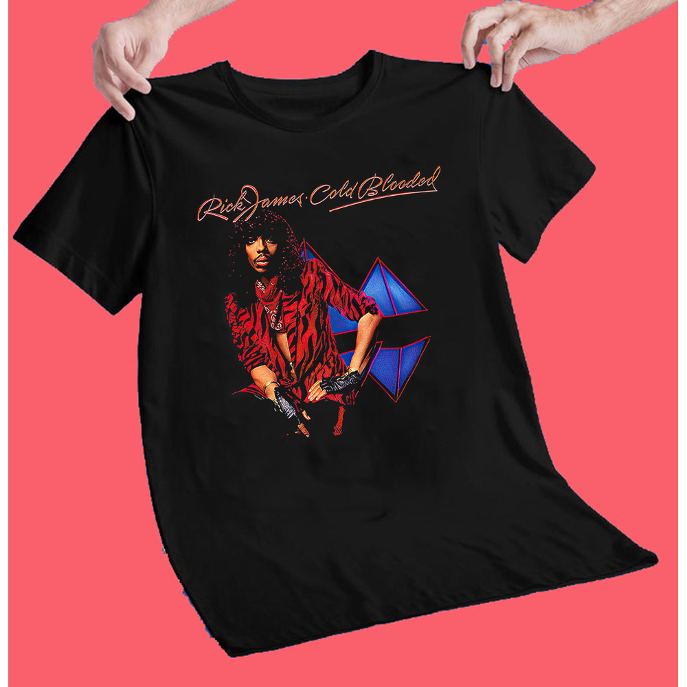 Rick James Cold Blooded Black Men T Shirt Cotton Size S To 4XL GO51.png