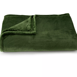 SuperSoft Plush Blanket ,Color: Evergreen