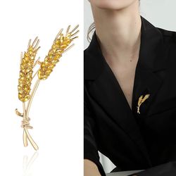 Wheat Lapel Brooches
