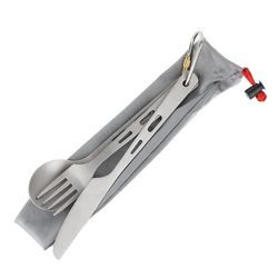 lightweight Three-piece set of titanium knife fork and spoon(US Customers)