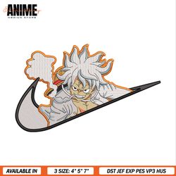 luffy gear nike embroidery design