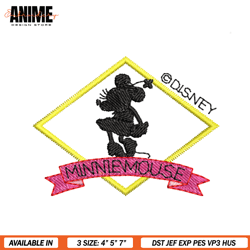 minnie mouse logo disney embroidery