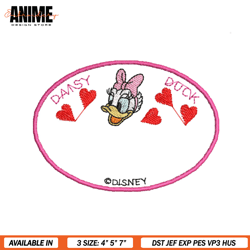love daisy duck logo embroidery