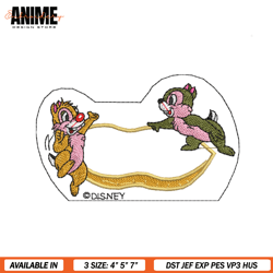 chip and dale embroidery disney