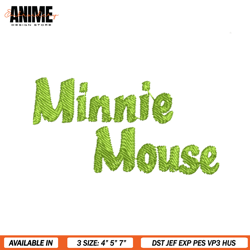 disney embroidery minnie mouse logo