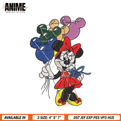 minnie mouse embroidery gift design